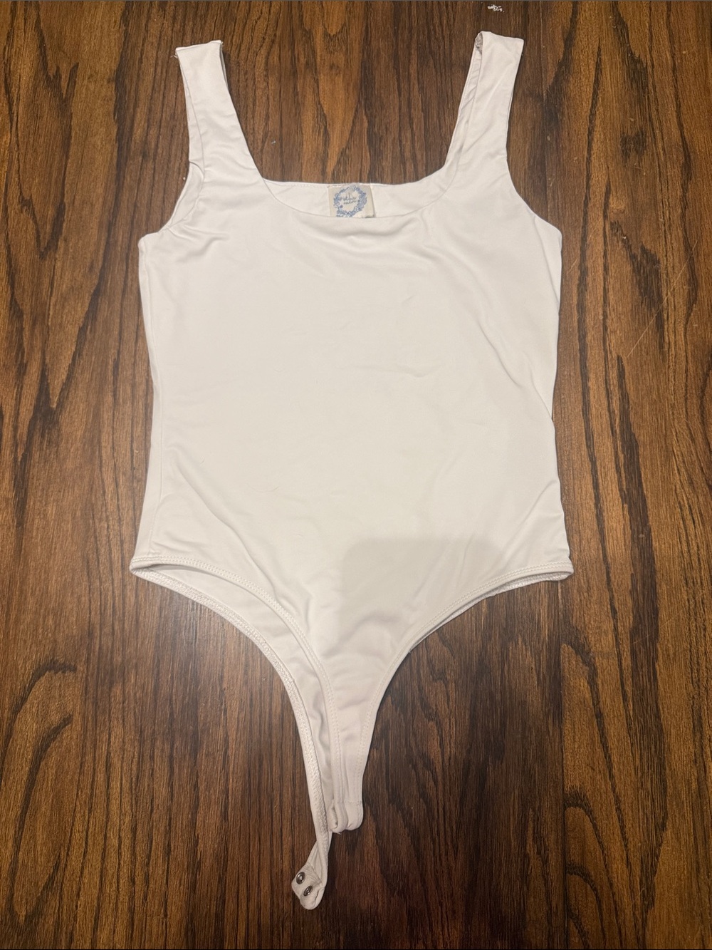 Classic White womens blue rain One-Piece Bodysuit size medium